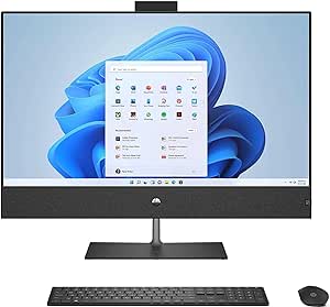 HP Pavilion 32 Desktop 4TB SSD 64GB RAM Extreme Win 11 Pro (Intel Core i9-14900K Processor with Turbo Boost to 6.00GHz, 64 GB RAM, 4 TB SSD, 31.5" Display) PC Computer Envy All-in-One