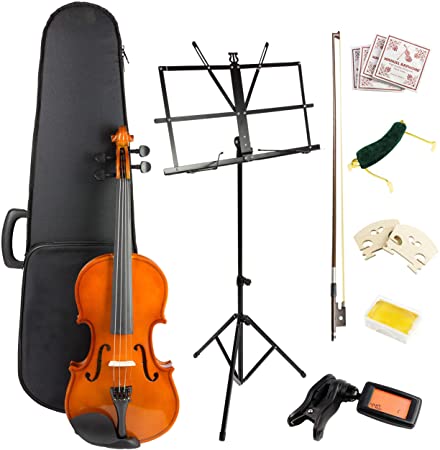 Windsor VIOLINSK44 Violin Super kit, includes case, bow, 2xRosin 2x bridge, spare strings, digital tuner, music stand and shoulder rest.
