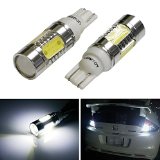iJDMTOY Extremely Bright 75W High Power 912 921 906 Projector LED Reverse Light Bulbs Xenon White