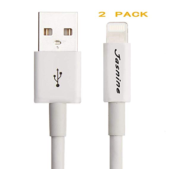 Lightning Cable, iPhone Charging Charger Cable (3ft) for iPhone X/8/8 Plus/7/7 Plus/6/6 Plus/5S ipad pro etc (2-PACK) (White5)