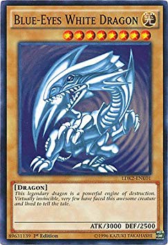 Yugioh 1st Ed Blue-Eyes White Dragon SDK art LDK2-ENK01 Common 1st Edition Legendary Decks II Cards