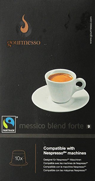 10 Nespresso  compatible coffee capsules $0.50/pod - Messico Blend Forte (Int. 9)