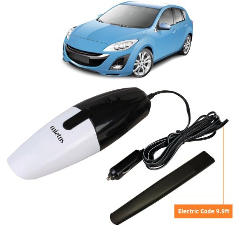 Car Vacuum CleanerWietusTM12-VoltPower35W Cyclonic-Action Automotive Pivoting-Nose Handheld Vacuum CleanerCan Vacuum Water and normal Garbage 99-Foot3M Power cordPut Another Long Vacuum Mouth to Vacuum the Hair and Wool Fabric