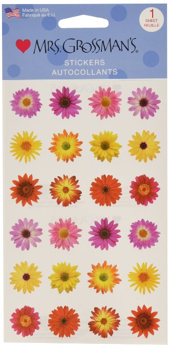 Mrs. Grossman's Stickers-Flowers By The Dozen