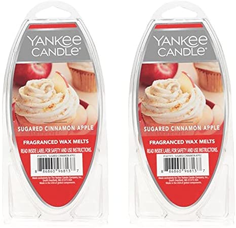 Yankee Candle Set of 2 Sugared Cinnamon Apple Fragranced Wax Melts