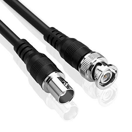 SIENOC 2 Packs 1m 3ft BNC Male to Female CCTV Extension Coaxial Line Cable