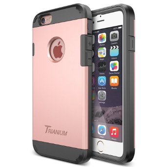 iPhone 6 Case Trianium Duranium Series Ultra Protective Case with Built-in Screen Protector for iPhone 6 47-Inch - BlackRose Gold TMWS6CASE03