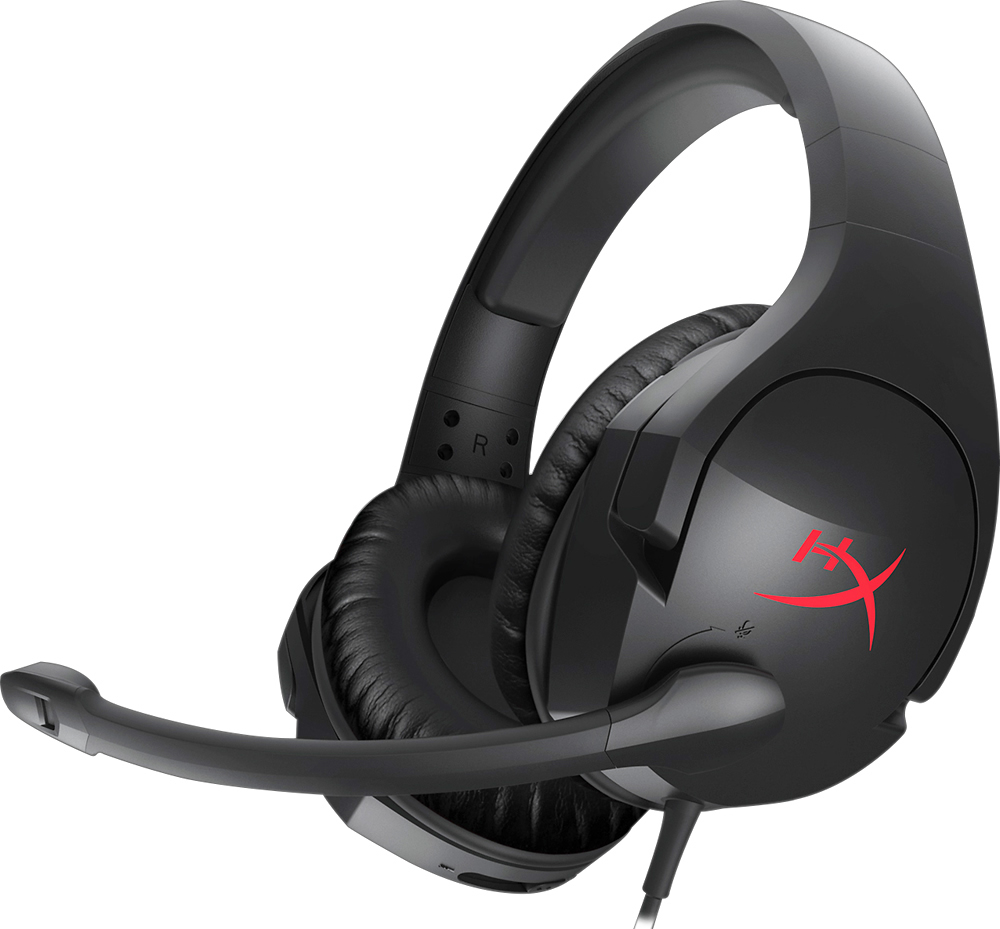 HyperX - Cloud Stinger Wired Stereo Gaming Headset for PC, PS4, Xbox One, Nintendo Wii U, Mobile Devices - Red/Black