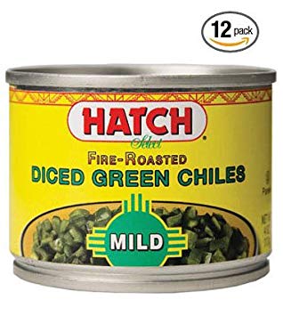 Hatch Fire Roasted Mild Diced Green Chiles (Pack of 12)
