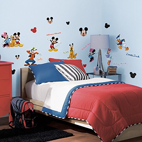 Roommates Rmk1507Scs Mickey And Friends Peel and Stick Wall Decal 30 Count