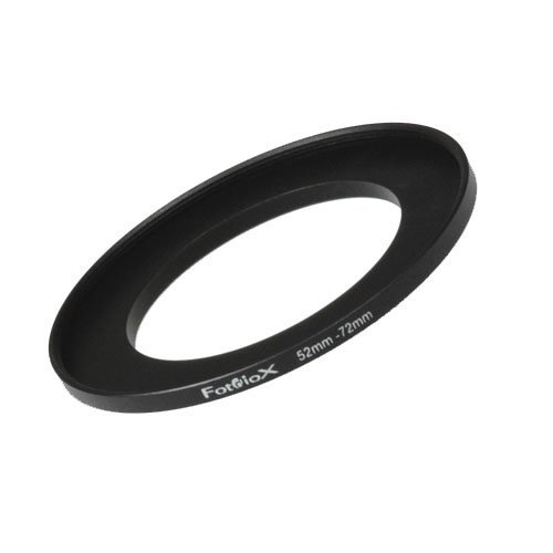Fotodiox Metal Step Up Ring Filter Adapter, Anodized Black Aluminum 52mm-72mm, 52-72 mm