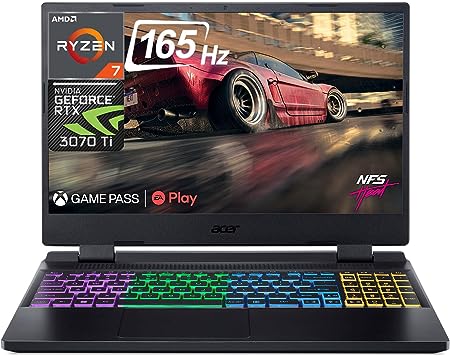 Acer Nitro 5 Gaming Laptop 2023 Newest, 15.6" QHD IPS 165Hz Display, AMD Ryzen 7 6800H up to 4.7GHz, NVIDIA GeForce RTX 3070 Ti, 32GB DDR5 RAM, 1TB SSD, Wi-Fi 6E, Backlit Keyboard, Windows 11 Home