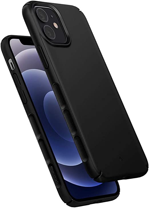 Caseology Dual Grip Compatible with iPhone 12 Pro Case Compatible with iPhone 12 Case (2020) - Black