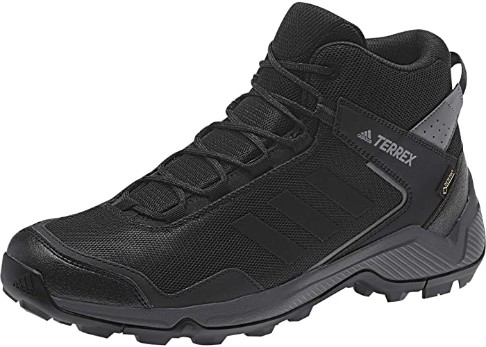 adidas Outdoor Men's Terrex EASTRAIL MID GTX Hiking Boot, Carbon/Black/Grey Five, 8 D US