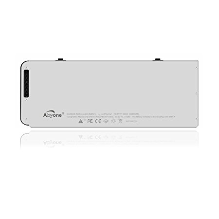 Abyone 5200mAh Laptop Replacement Battery for Apple MacBook 13 inch A1278 A1280 (only for Late 2008 Aluminum Unibody Version) A1280 Battery -10.8V/56Wh