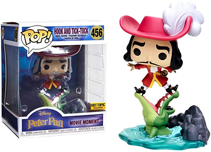 Funko POP Disney Peter Pan Hook and Tick Tock Movie Moment Hot Topic Exclusive 7 inch