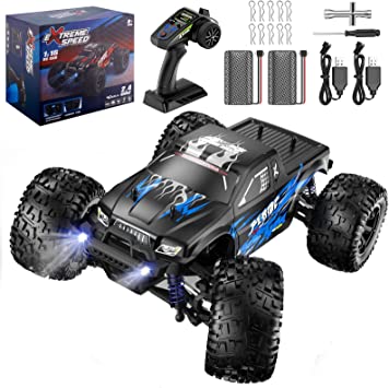 IVIENX High-Speed 1:16 Scale RC Cars, 40 KM/H All-Terrain Remote Control Car for Adults Kids, 4x4 Off-Road RC Truck, Two Batteries for 40  MINS