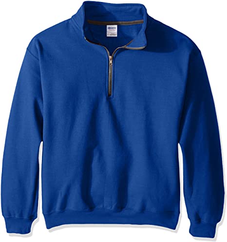 Gildan Men's Fleece Quarter-Zip Cadet Collar Sweatshirt