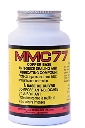 MMC77 Copper Anti-Seize Sealing and Lubricating Thread Compound 8 oz with Brush Cap