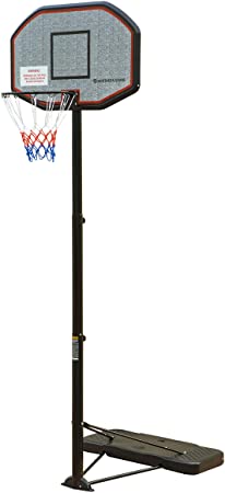Northern Stone Pro Court Height Adjustable Portable Basketball Hoop with Impact Backboard Official Height