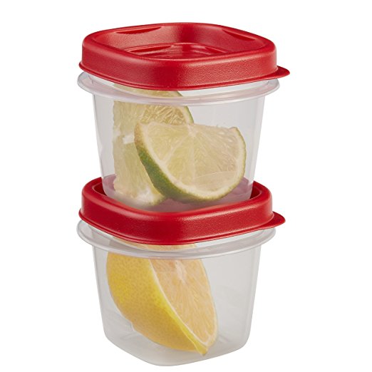 Rubbermaid Easy Find Lid Food Storage Set, 1/2 Cup, 4 Piece set (2 Cups and 2 Lids)