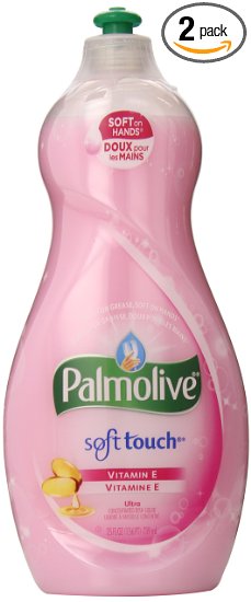 Palmolive Ultra Soft Touch with Vitamin E Dish Liquid, 25 Fl Oz (Pack of 2)