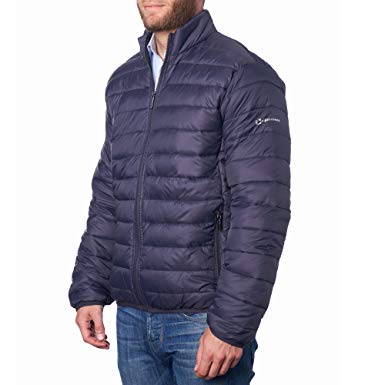 alpine swiss Niko Mens Down Alternative Jacket Puffer Coat Packable Warm Insulation & Lightweight