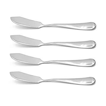 ERCENTURY m-322 Stainless Steel Knife, Spreader, Serve Your Butter, Breakfast Spreads, Cheese and Condiments (4PCS)