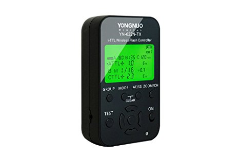 YONGNUO YN622N-TX Wireless TTL Flash Controller Transmitter with LCD Display working with HSS& Full Function for Nikon
