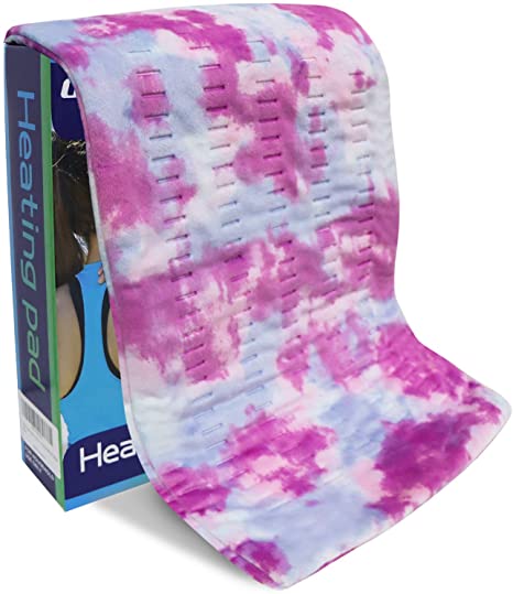 GOQOTOMO Heating Pad Fast-Heating Technology for Back/Waist/Abdomen/Sh-oulder/Neck Pain and Cramps Relief - Moist and Dry Heat Therapy with Auto-Off Hot Heated Pad by-Colorful