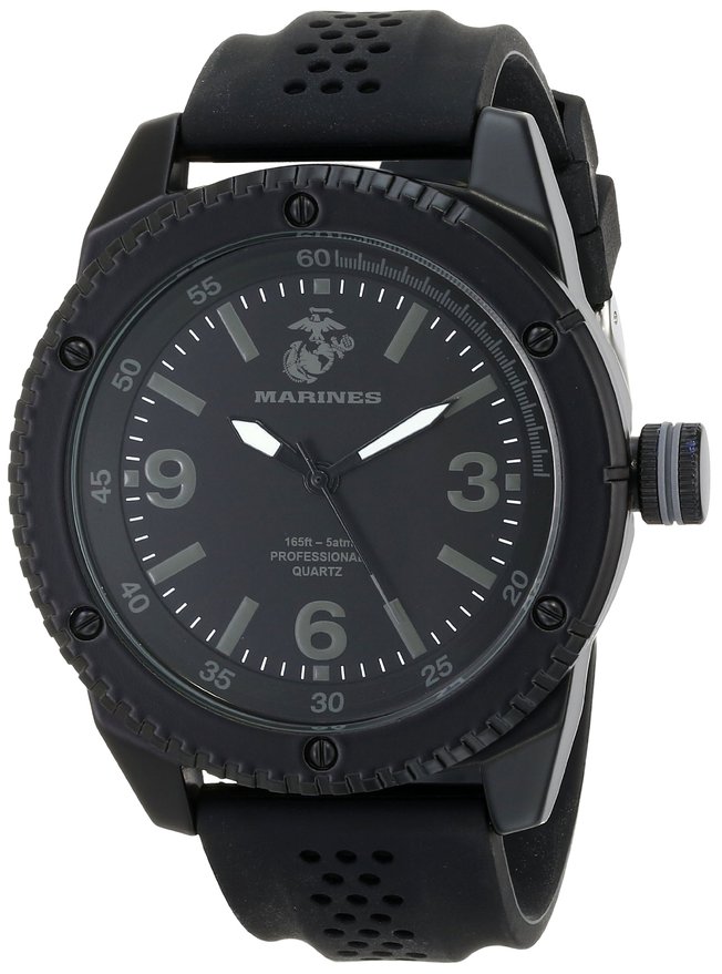 Wrist Armor Men's 37100002 C20 Analog Display Quartz Watch with Black Silicone Strap