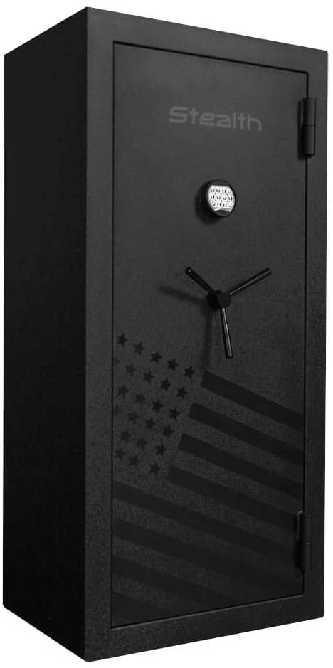 STEALTH Essential Gun Safe EGS28 28 Gun Capacity 30 Minute Fire 59x20x20 CA DOJ Approved