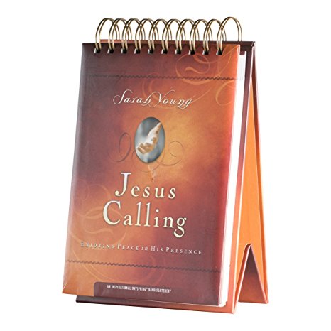 DaySpring Sarah Young's Jesus Calling Large Tabletop DayBrightener, Perpetual Flip Calendar, 366 Days of Inspiration (51202)