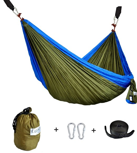 CUTEQUEEN TRADING Nylon Fabric Hammock ,Available in variety of colors and size