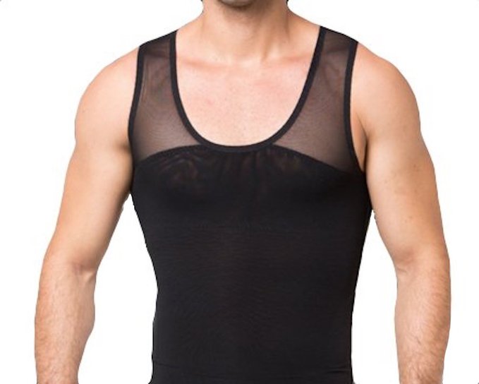 Gynecomastia Compression Shirt to Hide Man Boobs Moobs Shapewear