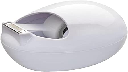 Scotch 669342 Dispenser by Karim Rashid and 19 mm x 7.5 m 1 Magic Tape, White