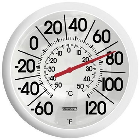 Springfield Big and Bold Outdoor Thermometer (13.25-Inch)