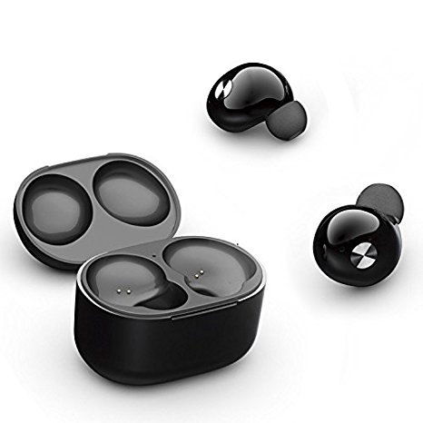 Dual Wireless Earbuds, True Wireless Headphone Stereo Bluetooth 4.1 Headphones with Magnetic Charging box Cordless Earphones Sweatproof In-Ear Bluetooth Headset with Mic Stereo/Mono mode