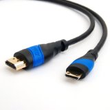 KabelDirekt 6 feet Mini HDMI to HDMI Cable 1080p 4K 3D High Speed with Ethernet ARC - FLEX Series