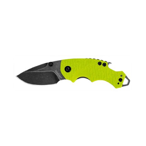 Kershaw 8700LIMEBW Shuffle Folding Knife with BlackWash Finish Lime