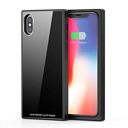 iPhone X Battery Case, Vodool 3200mAh Capacity Ultra Slim Extended Battery Rechargeable Protective Backup Portable Charger 5.8" Black