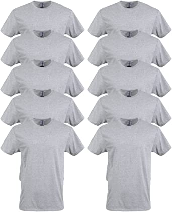 Gildan Men's Heavy Cotton T-Shirt, Style G5000, 10-Pack