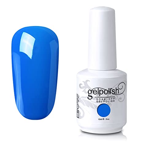 Elite99 Soak-Off UV LED Gel Polish Nail Art Manicure Lacquer Cornflower Blue 111 15ml