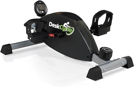 DeskCycle Under Desk Bike Pedal Exerciser - Mini Exercise Bike Desk Cycle, Leg Exerciser for Physical Therapy & Desk Exercise - Adjustable Leg and Standard Versions