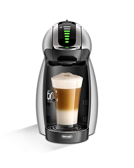 DeLonghi America EDG466S Nescafe Dolce Gusto Genio 2 Espresso and Cappuccino Machine, Silver