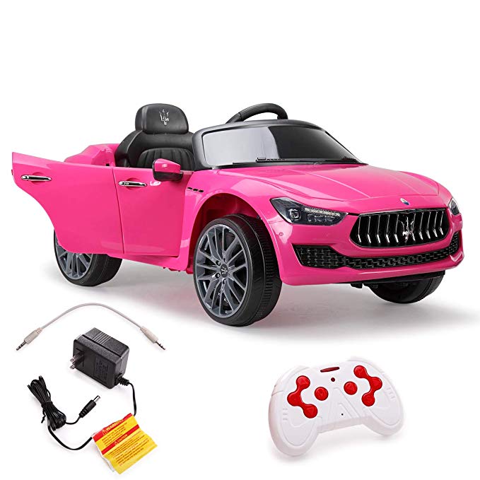 JAXPETY 12V Kids Ride On Car MP3 Battery Power Wheels Remote Control Pink