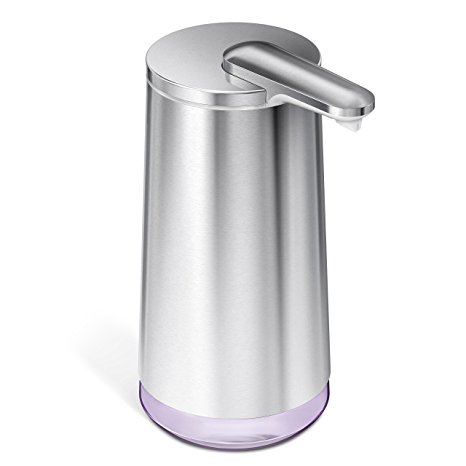 simplehuman Foam Sensor Pump with Lavender Soap Cartridge High-Grade Stainless Steel, Brushed Stainless Steel