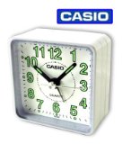 Casio TQ140 Travel Alarm Clock - Whi Clock Radios