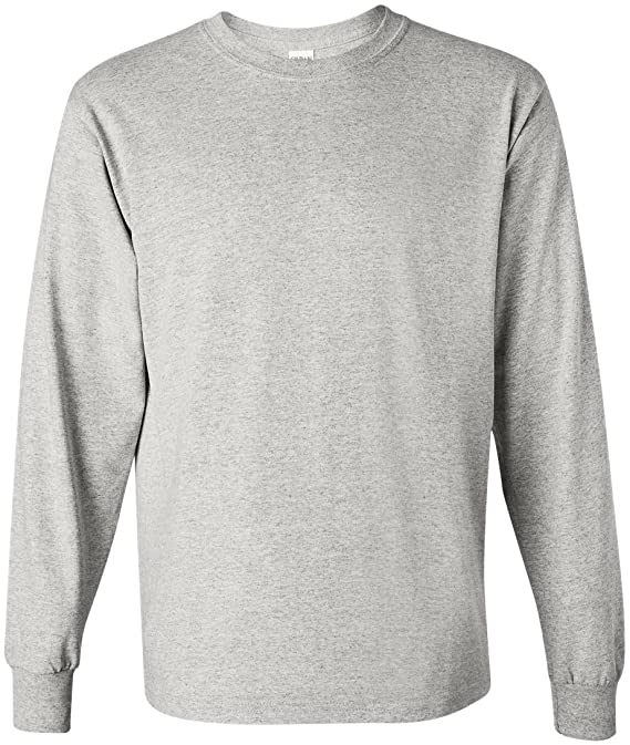 Gildan Heavy Cotton 100% Cotton Long Sleeve T-Shirt.