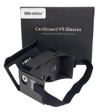 Blisstime Google Cardboard 3d Vr Virtual Reality DIY 3D Glasses for Smartphone 35--6 Inch Screenblack cardboard with NFC and headband
